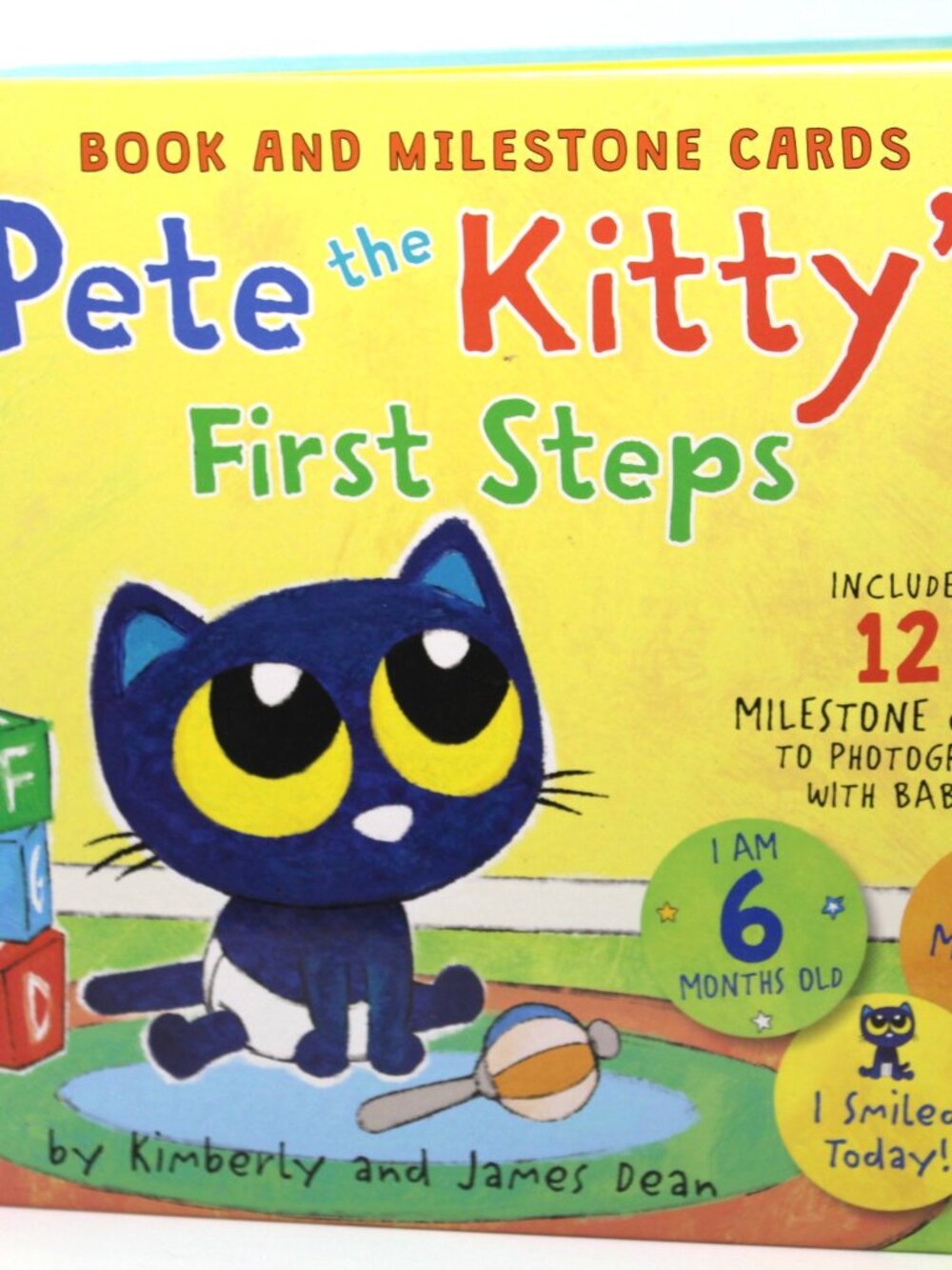 Pete the Kitty's First Steps: Board Book and 12 Milestone Cards (Pete the Cat)